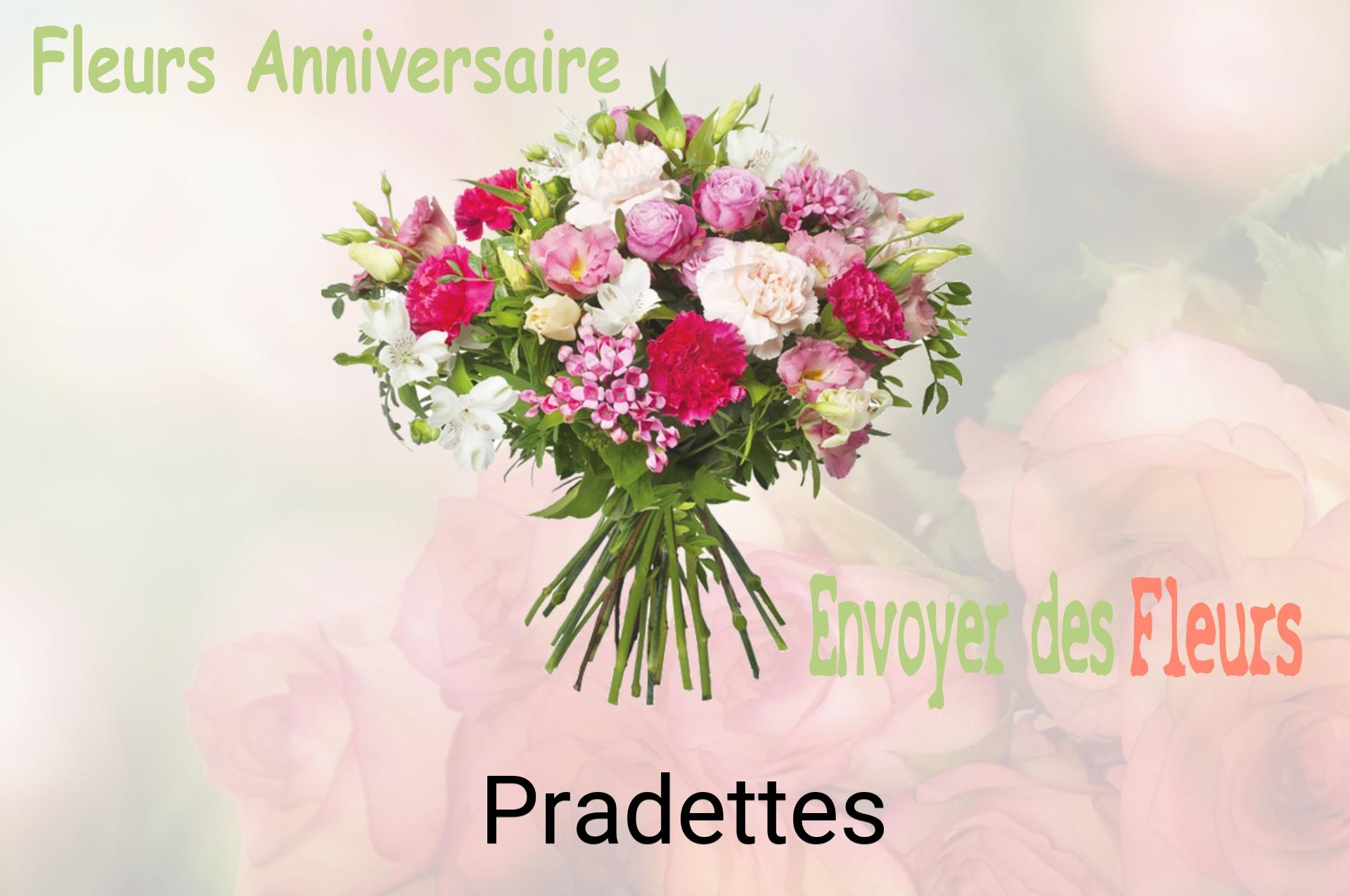 Bouquet de fleurs d’anniversaire livré à Pradettes